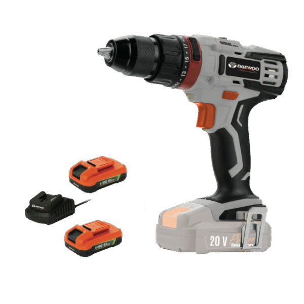 DAEWOO DALD18-M1-KIT – Акумулаторна ударна бормашина со 2 батерии и куфер