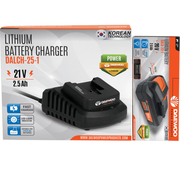 DAEWOO U-Force полнач со 1 батерија 20V 2.0Ah