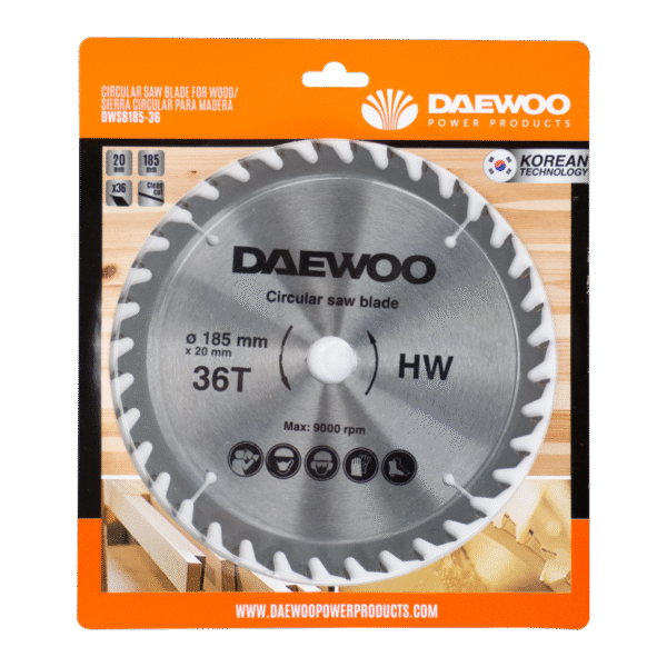 Daewoo DWSB185-36 Кружна пила за дрво 185x20x36T