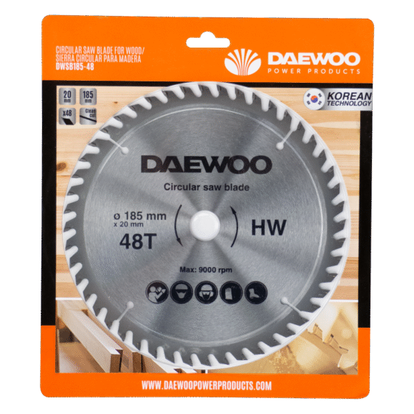 Daewoo DWSB185-48 Кружна пила за дрво 185x20x48T