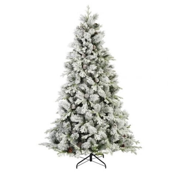 НГ ЕЛКА 210 СМ ЛОЗАНА СНЕЖНА СО ШИШАРКИ