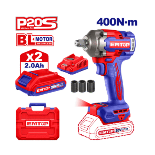 Батериски ударен одвртувач ECIWL2040 Emtop