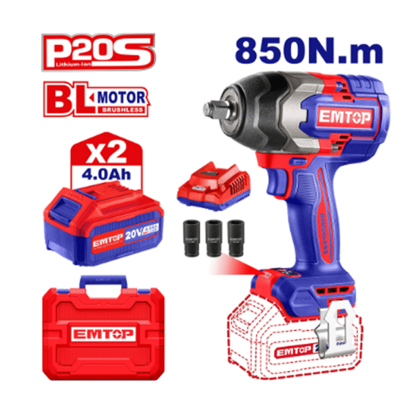 Батериски ударен одвртувач ECIWL2085 Emtop