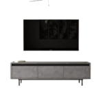 ТВ Комода Luvio - Concrete / Larex Black