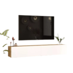 ТВ комода Petra - атлантик / бела