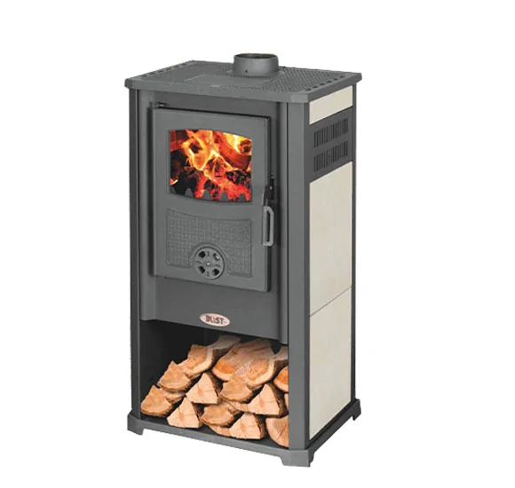 ПЕЧКА НА ДРВА BLIST ATENE G CERAMIC БЕЖ