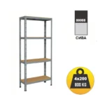 МЕТАЛЕН РАФТ MAX 80008 180Х80Х30 4Х200KG