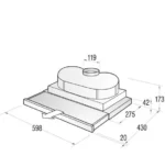 ВГРАДЕН ТЕЛЕСКОПСКИ АСПИРАТОР GORENJE DF6116E - Image 2