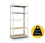 МЕТАЛЕН РАФТ MAX BG3445629 180Х90Х40 5X175КГ МЕТАЛ/МЕДИЈАПАН ПОЦИНКУВАН