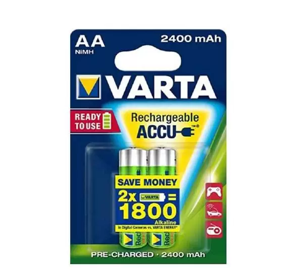 АЛКАЛНА БАТЕРИЈА НА ПОЛНЕЊЕ VARTA AA 2x1.2V