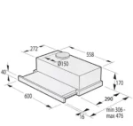 ВГРАДЕН ТЕЛЕСКОПСКИ АСПИРАТОР GORENJE TH60Е3B - Image 6