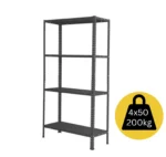 МЕТАЛЕН РАФТ MAX BG3511404 145Х75Х30 4X50KG МЕТАЛ/МЕТАЛ ЦРН