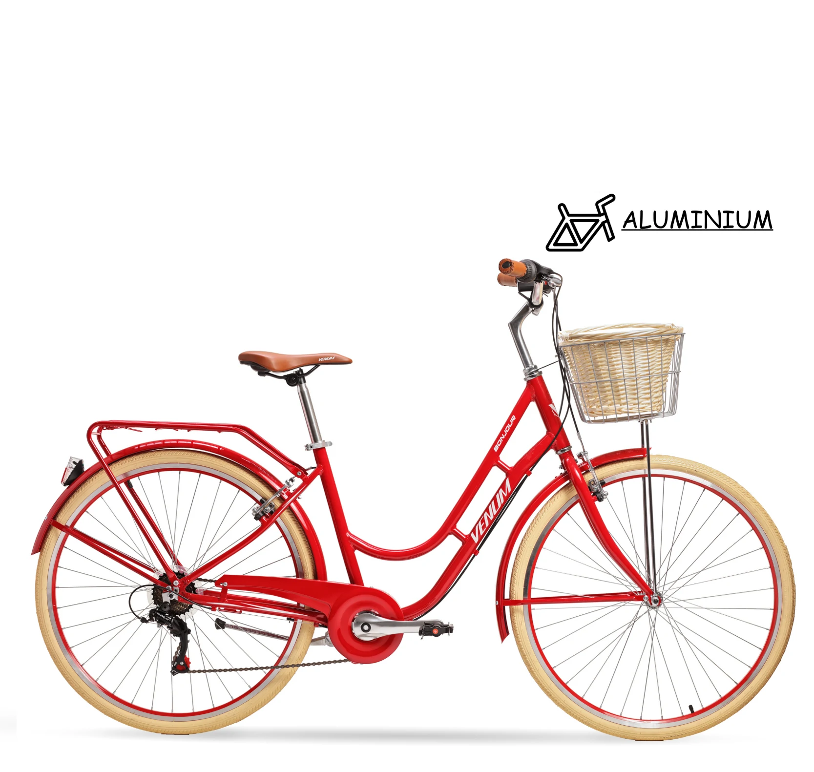 Bonjour-crven ВЕЛОСИПЕД VENUM BONJOUR 28" - Image 1