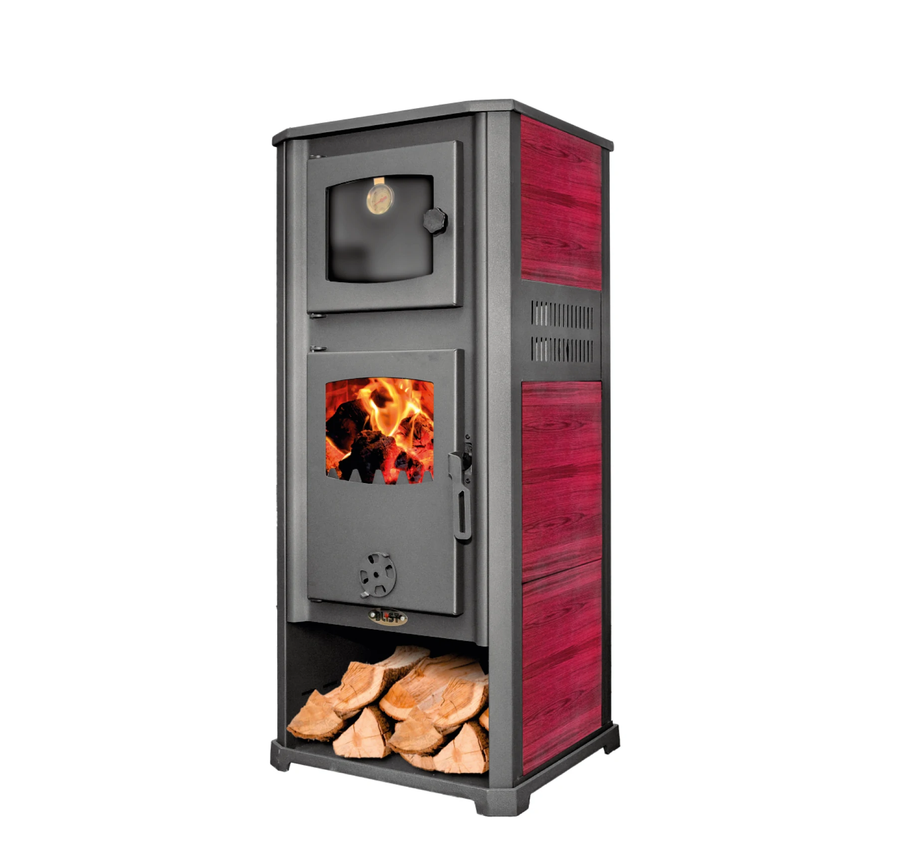 Roma-s-crvena ПЕЧКА НА ДРВА BLIST ROMA S ЦРВЕН - Image 1