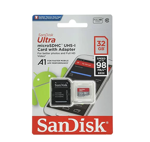 МЕМОРИСКА КАРТИЧКА MIKRO SD SANDISK ULTRA ANDROID + ADAPTER