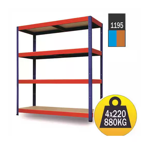 МЕТАЛЕН РАФТ MAX FUTUR XXL 1800Х1500Х600 4Х220KG