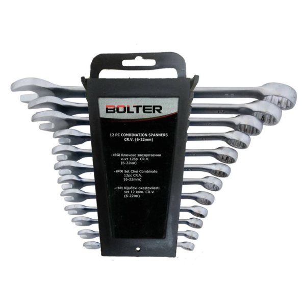 BOLTER LT14735 – Сет обрачести клучеви, матирани, 12 парчиња (10–32 мм)
