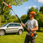 DAEWOO DAPS260C – Телескопска бензинска пила 25.4 см³, 700W, сечило 25 см - Image 2