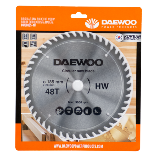 Daewoo DWSB185-48 Кружна пила за дрво 185x20x48T