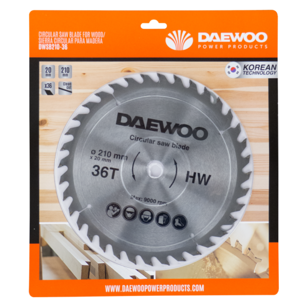 Daewoo DWSB210-36 Кружна пила за дрво 210x20x36T