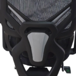 Менаџерски стол Ergonic – црн (со потпирач за нозе и механизам за релаксација) - Image 7