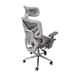 Менаџерски стол Ergonic – сив (со потпирач за нозе и механизам за релаксација) - Image 5