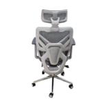 Менаџерски стол Ergonic – сив (со потпирач за нозе и механизам за релаксација) - Image 6