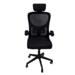 Работен стол Explore – црн (ергономски, мрежа, подеслив лумбален држач) - Image 4