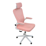 Работен стол Explore – розев (ергономски, мрежа, подеслив лумбален држач)