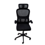 Работен стол Focus – црн (ергономски, мрежа, лумбален држач 34×20 cm) - Image 5