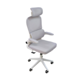 Работен стол Focus сив (ергономски, мрежа, лумбален држач 34×20 cm)