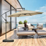 VERANO Lux Чадор за двор TX-1051 Ø3.0 m (или Ø2.7 m) Водоотпорно платно + База резервоар за вода TX-B006 60 L