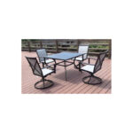 VERANO PREMIUM сет маса + 4 вртливи столици HY-002 (Мрежа) - Image 2