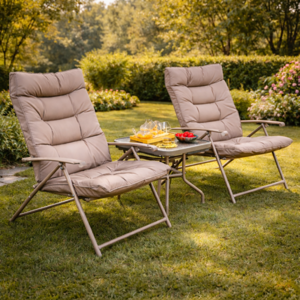 VERANO Lounge сет со 2 столчиња и маса TX-1065 (68×74×93 cm + 50×50×45 cm)