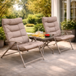 VERANO Lounge сет со 2 столчиња и маса TX-1065 (68×74×93 cm + 50×50×45 cm) - Image 2