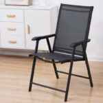 VERANO Склoплива градинарска столица TX-1055 (Црна мрежа) - Image 5