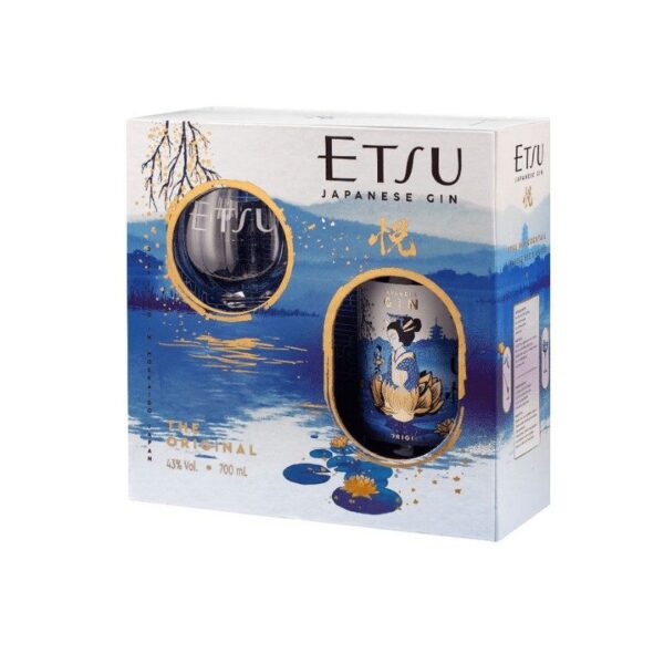 Etsu Japanese Gin 43% 0.7 lit+glass