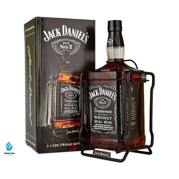 Jack Daniel's Old No.7 40% 3 lit Bottle With Cradle (Сталажа)