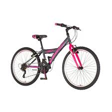 VENSSINI PARMA црно розе 24'' детски велосипед