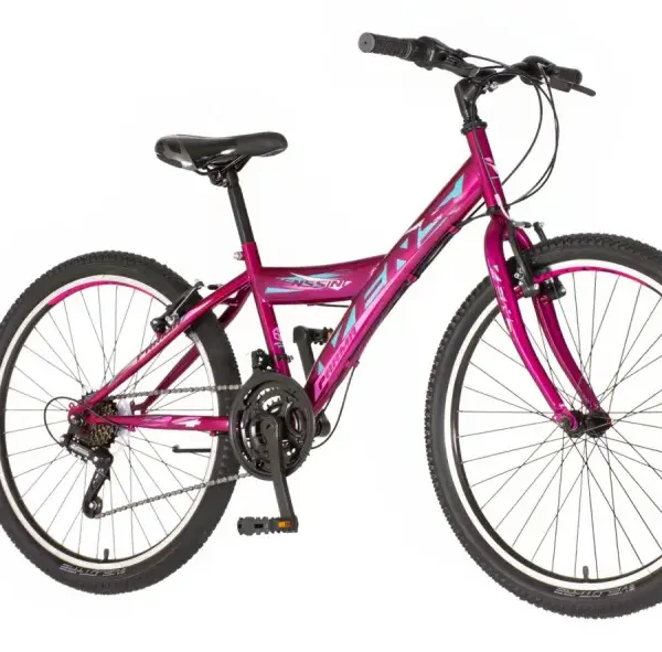 Venssini Parma 24" – Детски велосипед (виолетово-тиркизен)