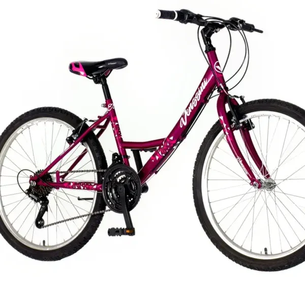 Venssini Parma Ella 24" – Виолетов детски велосипед (24" / XS)