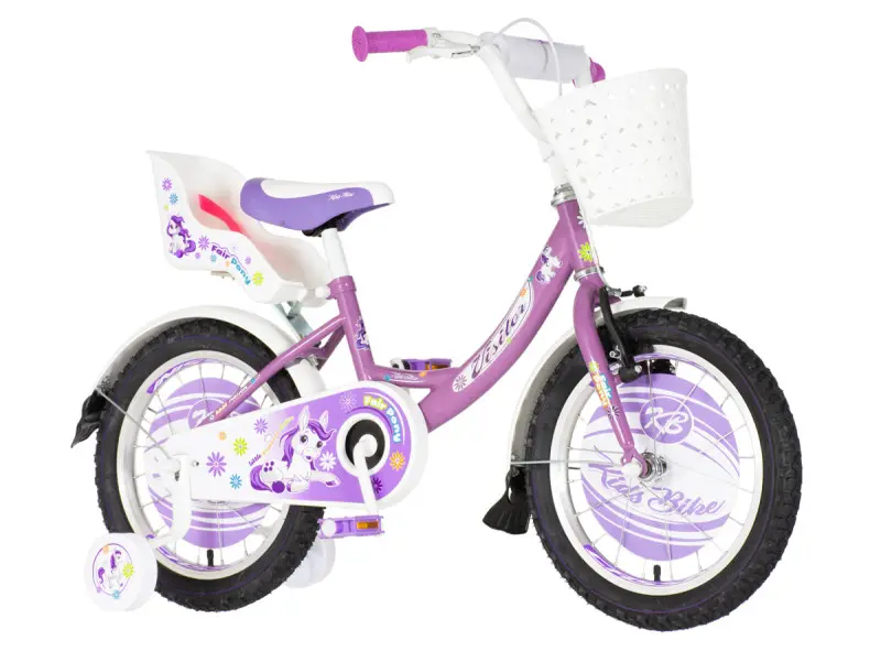 image VISITOR Pony 16" детски велосипед 105–125 см виолетов - Image 1