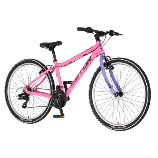 VISITOR MTB велосипед Proxy Start 2.1 26" 21 брзини, V-Brake, алу рамка 15", розево-виолетов