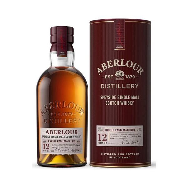 Aberlour 12 year Old Speyside Single Malt 40% 1 lit Gift Pack
