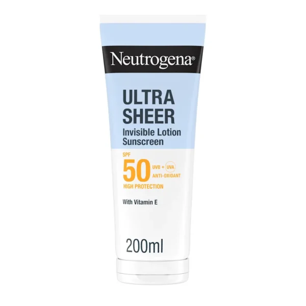 Neutrogena Ultra Sheer Invisible Hydrating Lotion Sunscreen SPF50