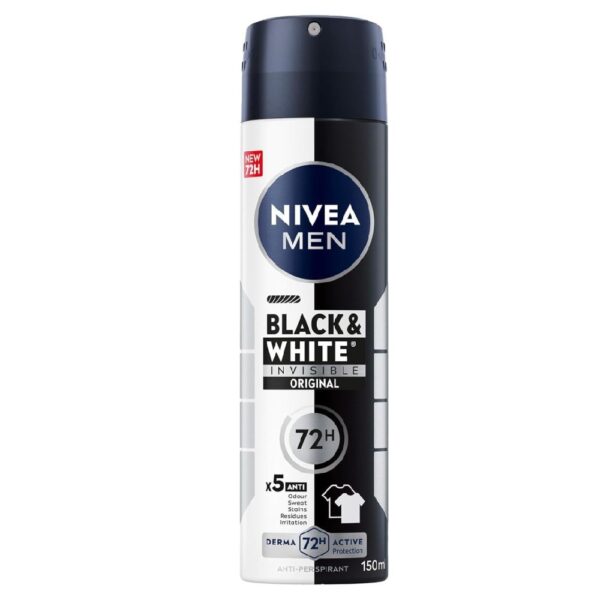 NIVEA 82241 MEN B&W INVISIBLE ORIG. SPREJ 150ML