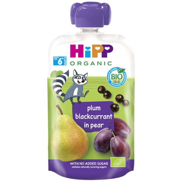 HIPP 8526 KASA SLIVA,RIBIZLA 100G