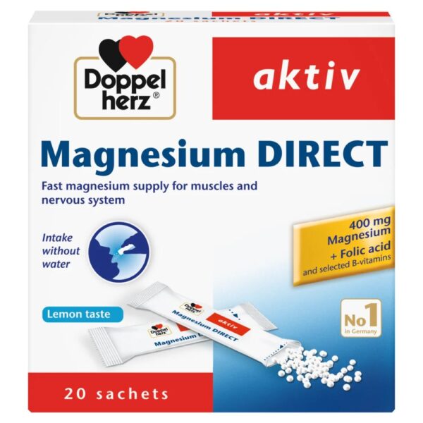 DOPPELHERZ MAGNEZIUM DIRECT 400MG X 20