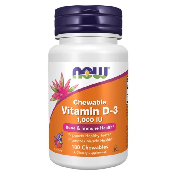 NOW VITAMIN D-3 1000IU X 180 CPS