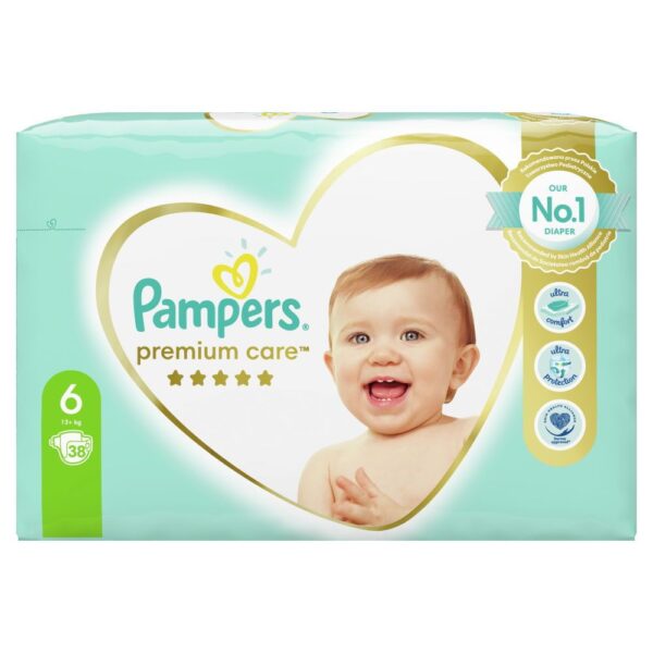 PEL.PAMPERS PREMIUM CARE 6-KA 13+KG.X38 Peleni